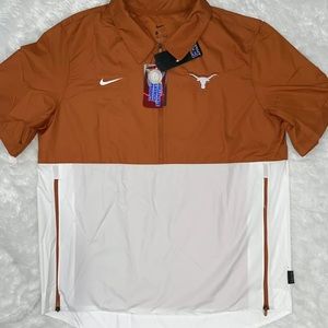 Nike Men Texas Longhorns Football On Field 1/4 Zip Windbreaker
